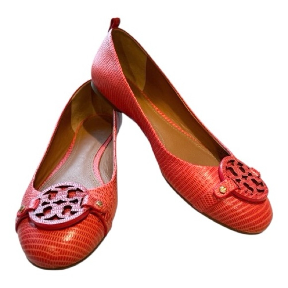 Tory Burch Mini Miller Ballet Flats | Orange/Coral